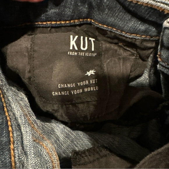 KUT FROM THE KLOTH WOMENS  STRAIGHT LEGS SIZE 2 BLUE STRETCHY - Picture 8 of 8